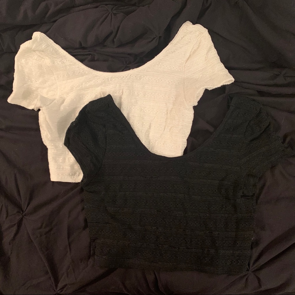 BUNDLE! 2 Aeropostale Scoop Neck Crop Tops